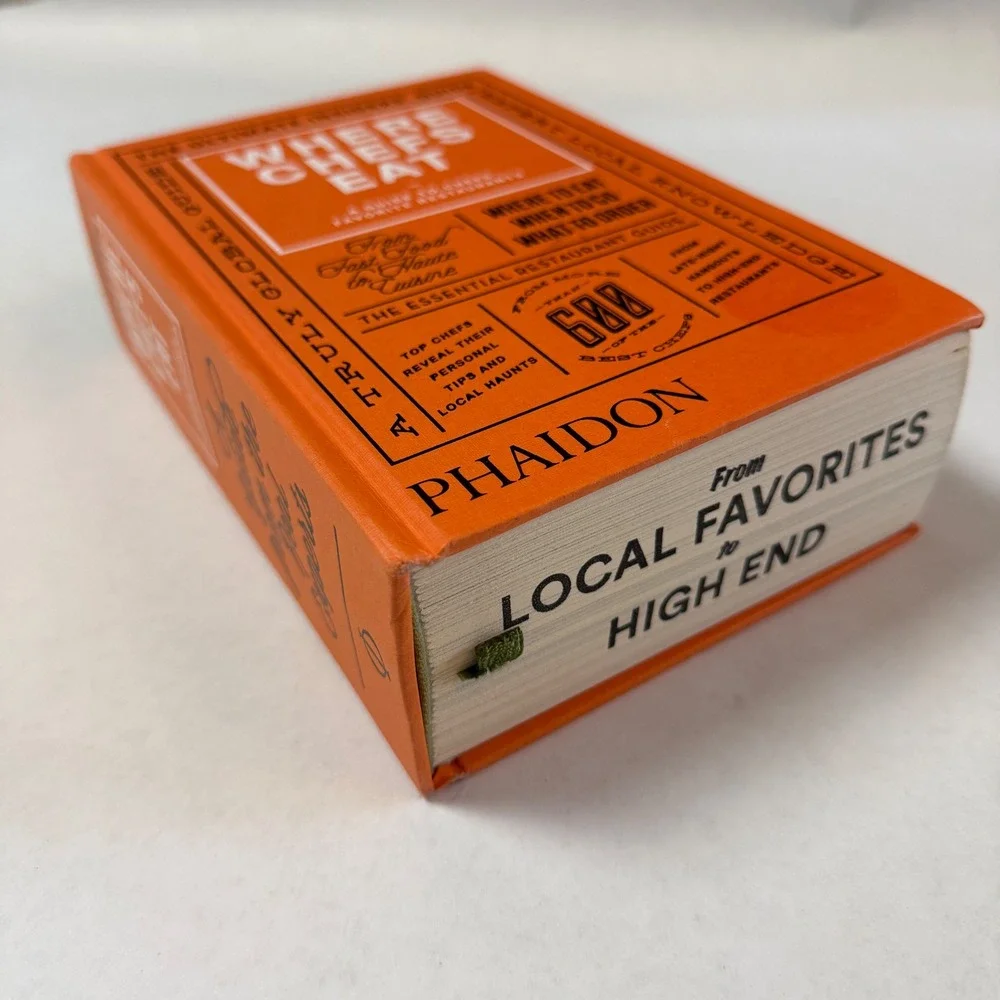Where Chefs Eat Phaidon Guide To Chef Favorite Restaurants Hardcover 2015 Orange
